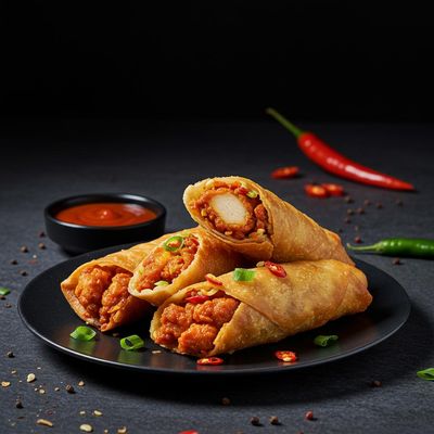 Chicken Peri Peri Masala Spring Roll